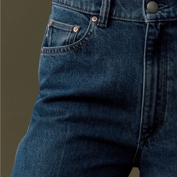 NWT DL1961 Hepburn Wide Leg High-rise Ankle Jeans Sz 26 - Picture 3 of 12